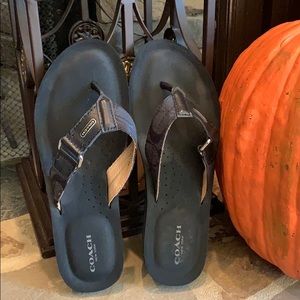 Coach Sandal.   Size 7 Euro 37.5 Black